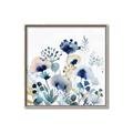Picture of Ink Blue Flowers I  _GroupedProduct_Square_Canvas_Framed_