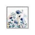 Picture of Ink Blue Flowers I  _GroupedProduct_Square_Canvas_Framed_