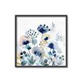 Picture of Ink Blue Flowers I  _GroupedProduct_Square_Canvas_Framed_