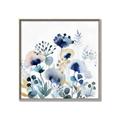 Picture of Ink Blue Flowers I  _GroupedProduct_Square_Canvas_Framed_