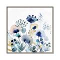 Picture of Ink Blue Flowers I  _GroupedProduct_Square_Canvas_Framed_