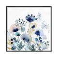 Picture of Ink Blue Flowers I  _GroupedProduct_Square_Canvas_Framed_