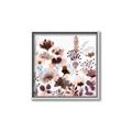 Picture of Maroon Flowers II _GroupedProduct_Square_Canvas_Framed_