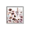 Picture of Maroon Flowers II _GroupedProduct_Square_Canvas_Framed_