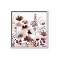 Picture of Maroon Flowers II _GroupedProduct_Square_Canvas_Framed_