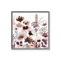 Picture of Maroon Flowers II _GroupedProduct_Square_Canvas_Framed_