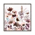 Picture of Maroon Flowers II _GroupedProduct_Square_Canvas_Framed_
