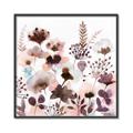 Picture of Maroon Flowers II _GroupedProduct_Square_Canvas_Framed_