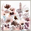 Picture of Maroon Flowers II _GroupedProduct_Square_Canvas_Framed_