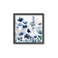 Picture of Ink Blue Flowers II  _GroupedProduct_Square_Canvas_Framed_