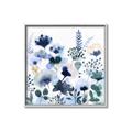 Picture of Ink Blue Flowers II  _GroupedProduct_Square_Canvas_Framed_
