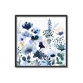 Picture of Ink Blue Flowers II  _GroupedProduct_Square_Canvas_Framed_