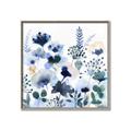 Picture of Ink Blue Flowers II  _GroupedProduct_Square_Canvas_Framed_