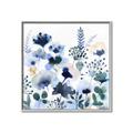 Picture of Ink Blue Flowers II  _GroupedProduct_Square_Canvas_Framed_