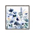 Picture of Ink Blue Flowers II  _GroupedProduct_Square_Canvas_Framed_