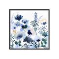 Picture of Ink Blue Flowers II  _GroupedProduct_Square_Canvas_Framed_
