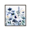 Picture of Ink Blue Flowers II  _GroupedProduct_Square_Canvas_Framed_