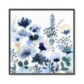 Picture of Ink Blue Flowers II  _GroupedProduct_Square_Canvas_Framed_