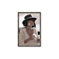 Picture of Café Girl _GroupedProduct_Rectangle_Portrait_Canvas_Framed_