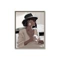 Picture of Café Girl _GroupedProduct_Rectangle_Portrait_Canvas_Framed_