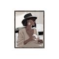 Picture of Café Girl _GroupedProduct_Rectangle_Portrait_Canvas_Framed_