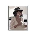 Picture of Café Girl _GroupedProduct_Rectangle_Portrait_Canvas_Framed_