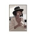 Picture of Café Girl _GroupedProduct_Rectangle_Portrait_Canvas_Framed_