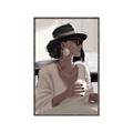 Picture of Café Girl _GroupedProduct_Rectangle_Portrait_Canvas_Framed_