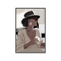 Picture of Café Girl _GroupedProduct_Rectangle_Portrait_Canvas_Framed_