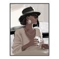 Picture of Café Girl _GroupedProduct_Rectangle_Portrait_Canvas_Framed_