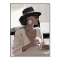 Picture of Café Girl _GroupedProduct_Rectangle_Portrait_Canvas_Framed_