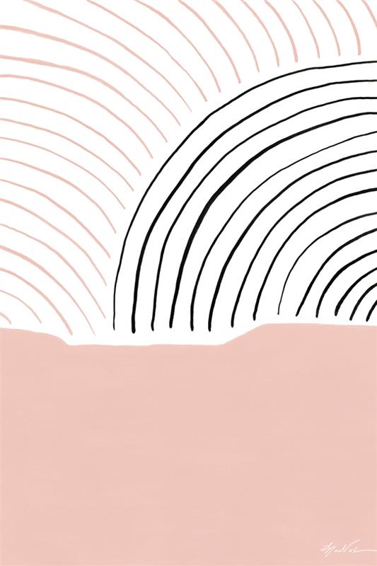 Picture of Mid Century Abstract Pink _GroupedProduct_Rectangle_Portrait_Unframed_Print_Only_