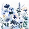 Picture of Ink Blue Flowers II  _GroupedProduct_Square_Unframed_Print_Only_