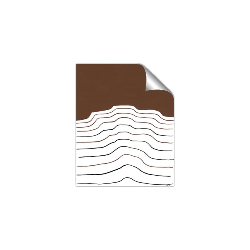 Picture of Mid Century Abstract Brown _GroupedProduct_Rectangle_Portrait_Unframed_Print_Only_