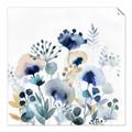 Picture of Ink Blue Flowers I  _GroupedProduct_Square_Unframed_Print_Only_