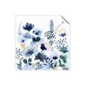 Picture of Ink Blue Flowers II  _GroupedProduct_Square_Unframed_Print_Only_