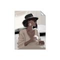 Picture of Café Girl _GroupedProduct_Rectangle_Portrait_Unframed_Print_Only_