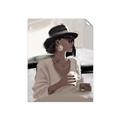 Picture of Café Girl _GroupedProduct_Rectangle_Portrait_Unframed_Print_Only_