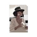Picture of Café Girl _GroupedProduct_Rectangle_Portrait_Unframed_Print_Only_