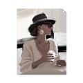 Picture of Café Girl _GroupedProduct_Rectangle_Portrait_Unframed_Print_Only_