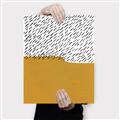 Picture of Mid Century Abstract Yellow _GroupedProduct_Rectangle_Portrait_Canvas_