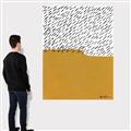 Picture of Mid Century Abstract Yellow _GroupedProduct_Rectangle_Portrait_Canvas_