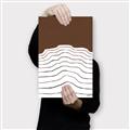 Picture of Mid Century Abstract Brown _GroupedProduct_Rectangle_Portrait_Canvas_