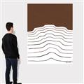 Picture of Mid Century Abstract Brown _GroupedProduct_Rectangle_Portrait_Canvas_