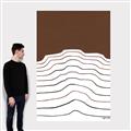 Picture of Mid Century Abstract Brown _GroupedProduct_Rectangle_Portrait_Canvas_