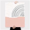 Picture of Mid Century Abstract Pink _GroupedProduct_Rectangle_Portrait_Canvas_