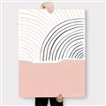 Picture of Mid Century Abstract Pink _GroupedProduct_Rectangle_Portrait_Canvas_