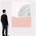Picture of Mid Century Abstract Pink _GroupedProduct_Rectangle_Portrait_Canvas_