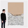 Picture of Mid Century Abstract Beige _GroupedProduct_Rectangle_Portrait_Canvas_