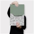 Picture of Mid Century Abstract Green  _GroupedProduct_Rectangle_Portrait_Canvas_